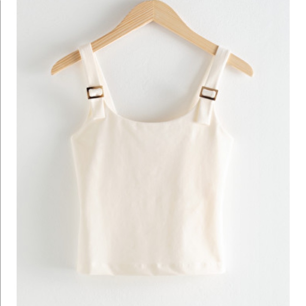 Square Buckle Strap Tank Top